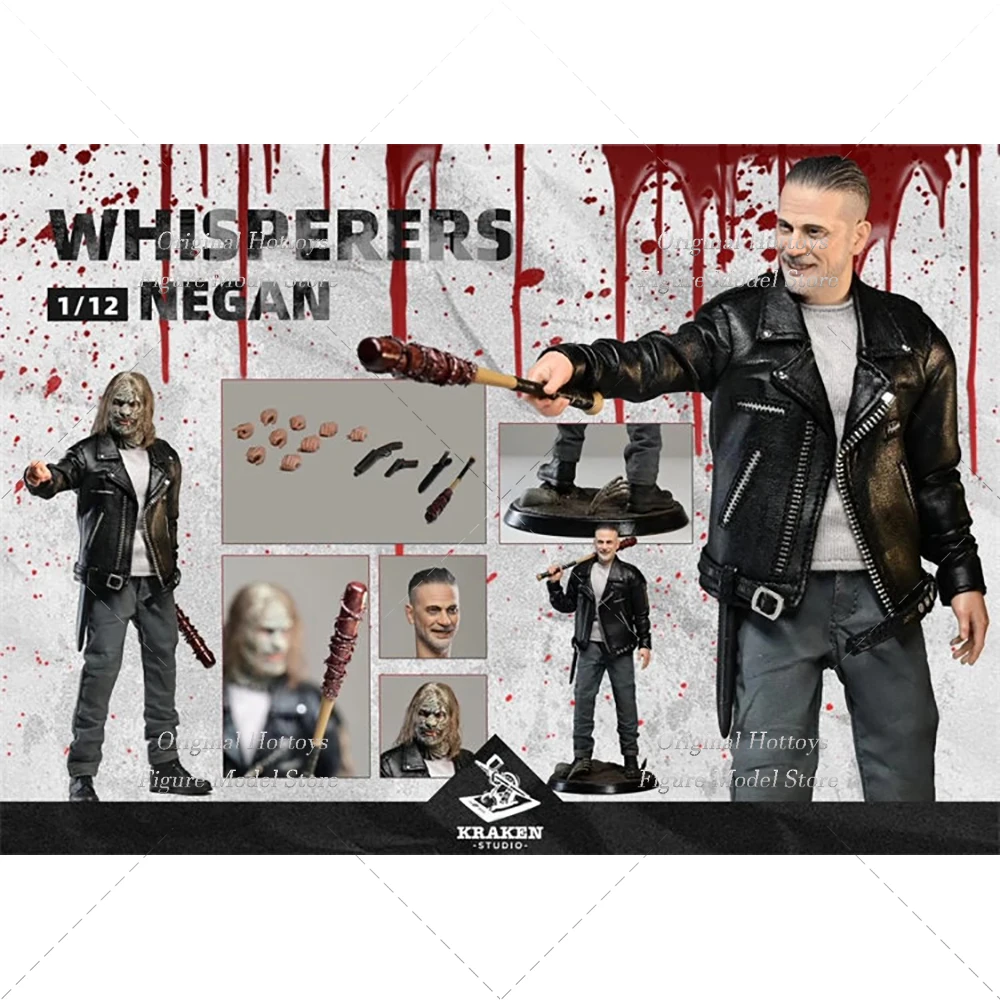 

In Stock Kraken Studio 1/12 Scale Male Soldier Negan Bandit Lord Supervillain Full Set 6-inches Action Figure Model Gifts