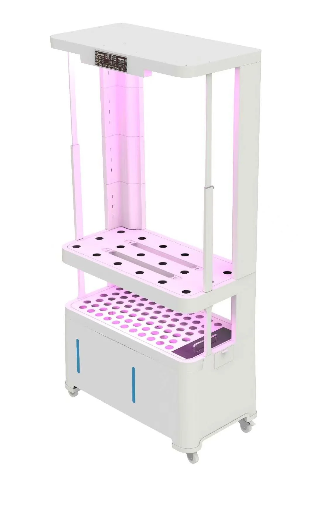 新品 家庭用灌漑システム 自動水耕栽培 室内温室 植物栽培キャビネット LEDライト付き