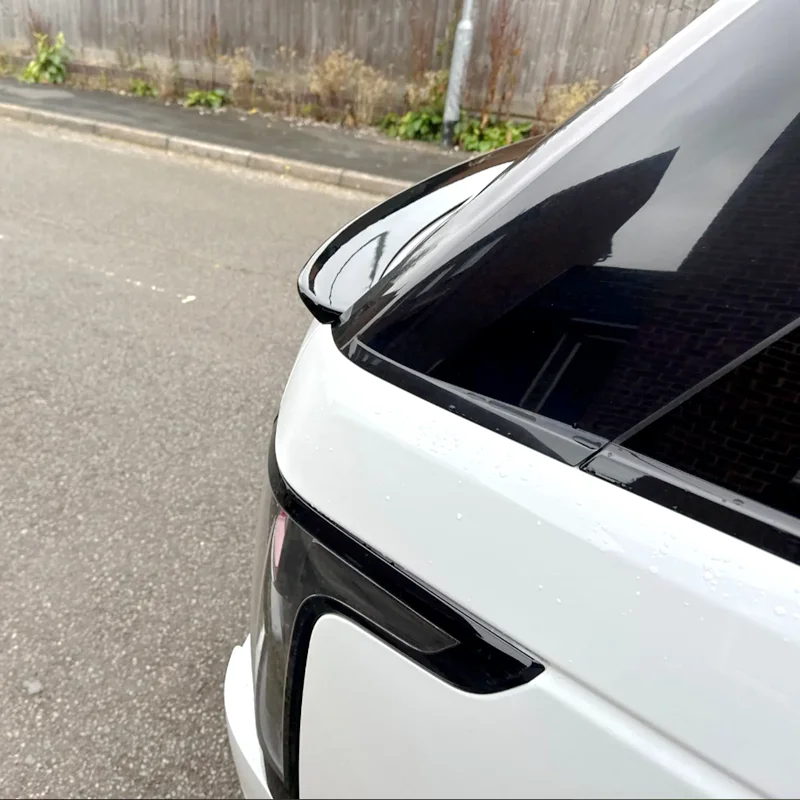 For Land Rover Range Rover VOGUE L405 Rear Mid Spoiler 2012 To 2019  By ABS Glossy Black Carbon Fiber Trunk Wing Lip Body Kit