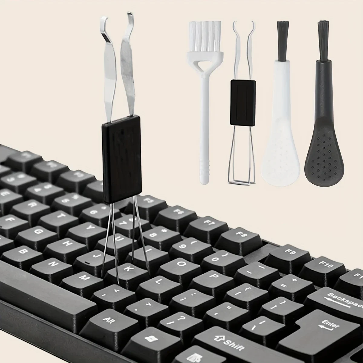 

Puller & Cleaner Mechanical Keyboard Key Cap Puller Universal Keycap Shaft Remover Key Cap Extractor Replacement Cleaning Tool