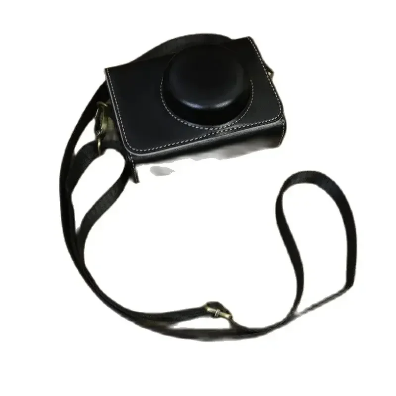 PU Camera Bag Suitable for Sony ZV-1II Digital Camera Bag Leather Case Zv-1F Zv-1/GR2/3 Portable Case Camera Accessories