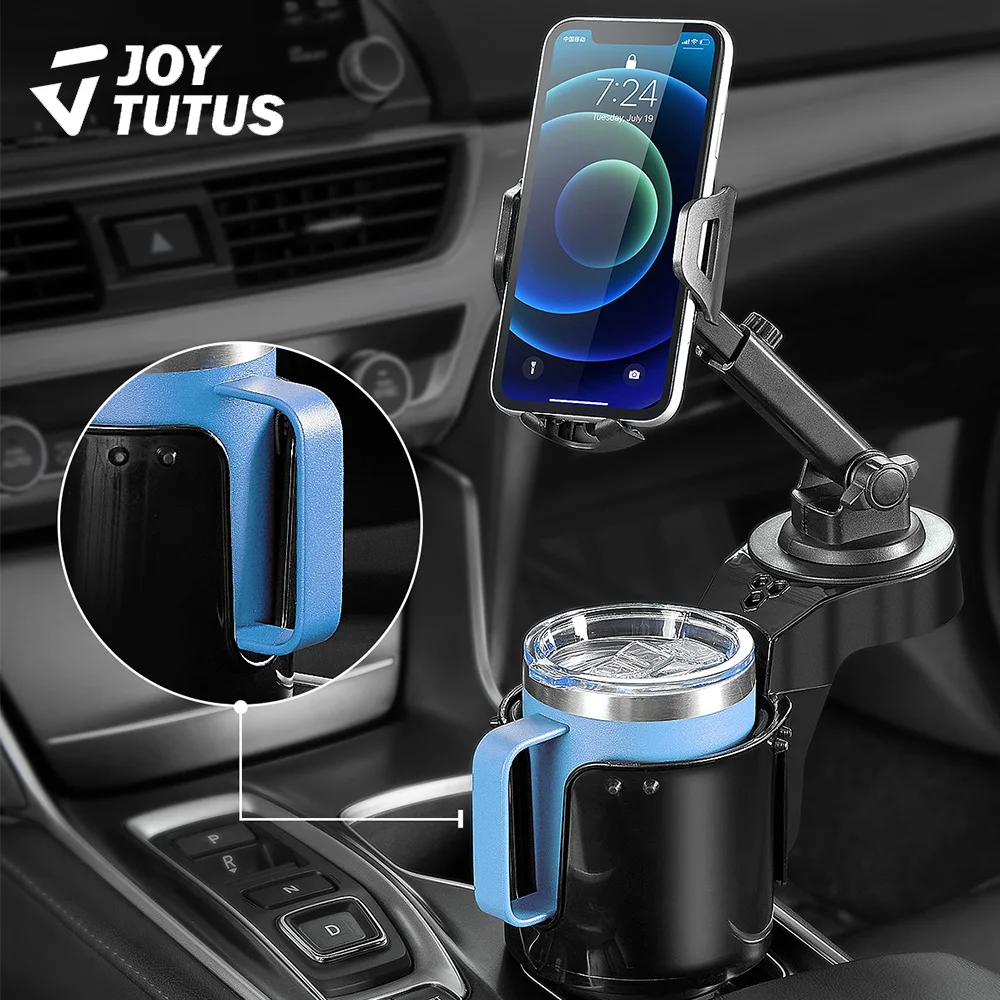 

Universal Car Cup Drink Holders Extender With Phone Mount For Tesla Model 3/S/X/Y Adjustable 360° Rotate Cellphone Holders