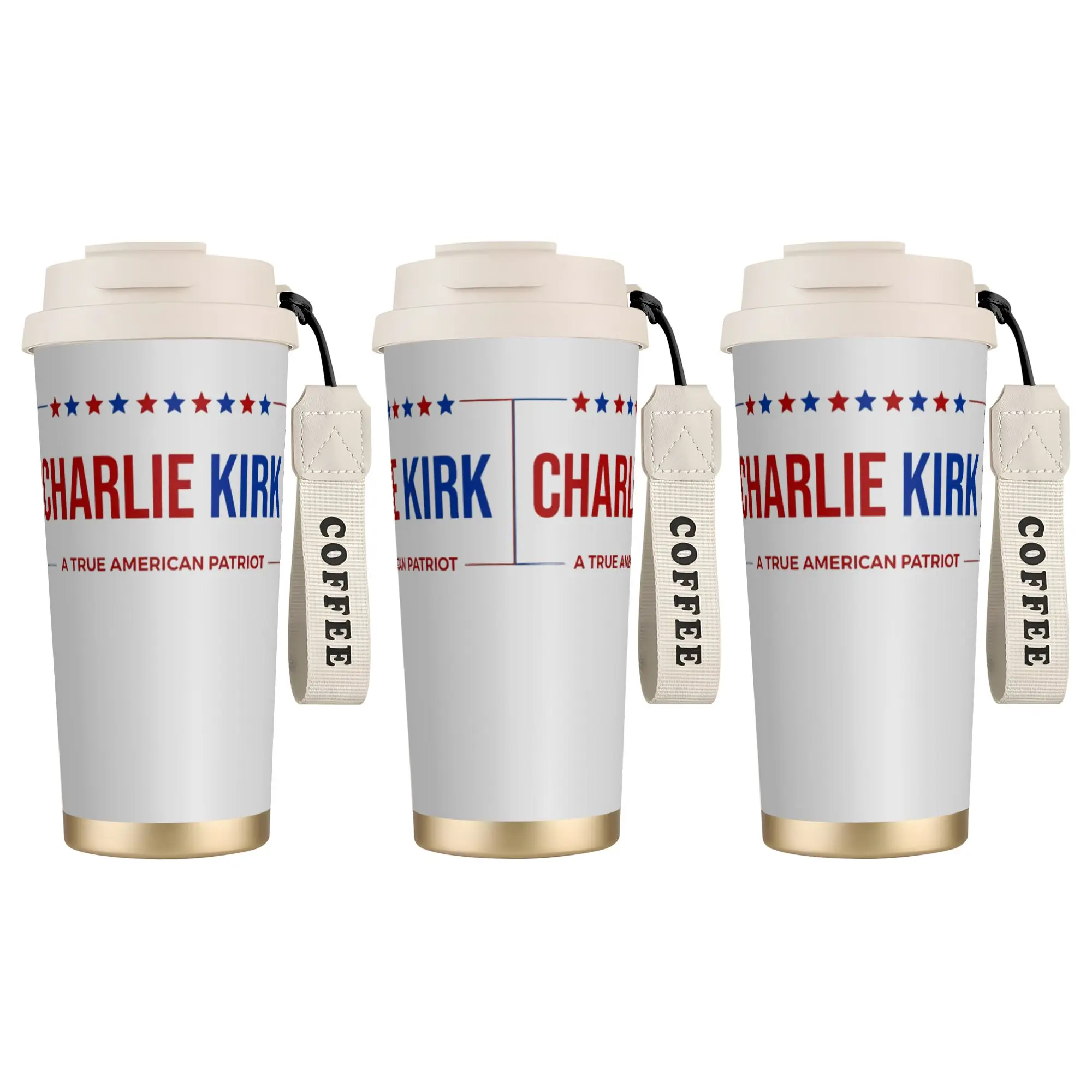 

316 Stainless Steel Tumbler Charlie Kirk Coffee Mug Heat Preservation Cold and Hot Thermal Cup Travel Custom DIY Water Bottle