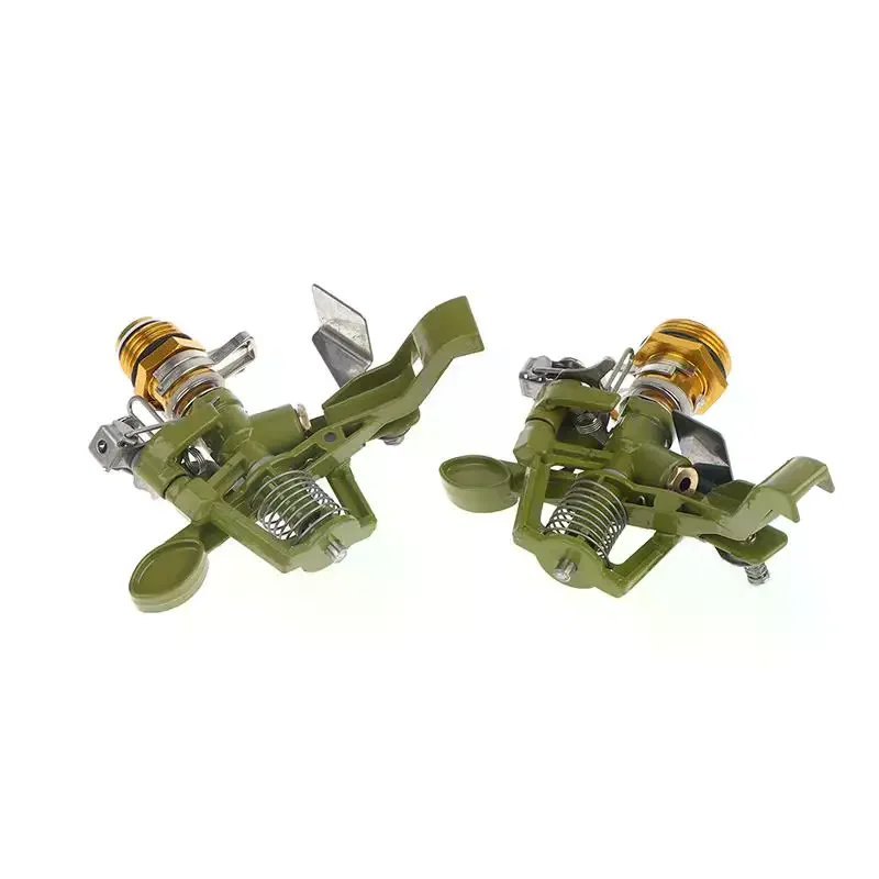 1/2 & 3/4 Inch Metal Pulsating Sprinkler, 360 Degree Rocker Arm Rotating Lawn Watering Sprinklers for Garden Irrigation