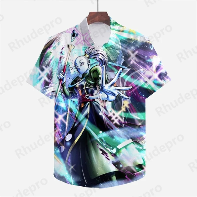 ชายเสื้อDragon Ball Z Y2kเสื้อผ้า 2025 สไตล์ชายหาดแขนสั้นSeaside Tripน่ารักHarajukuแฟชั่นSuper Saiya 5XLฤดูร้อน