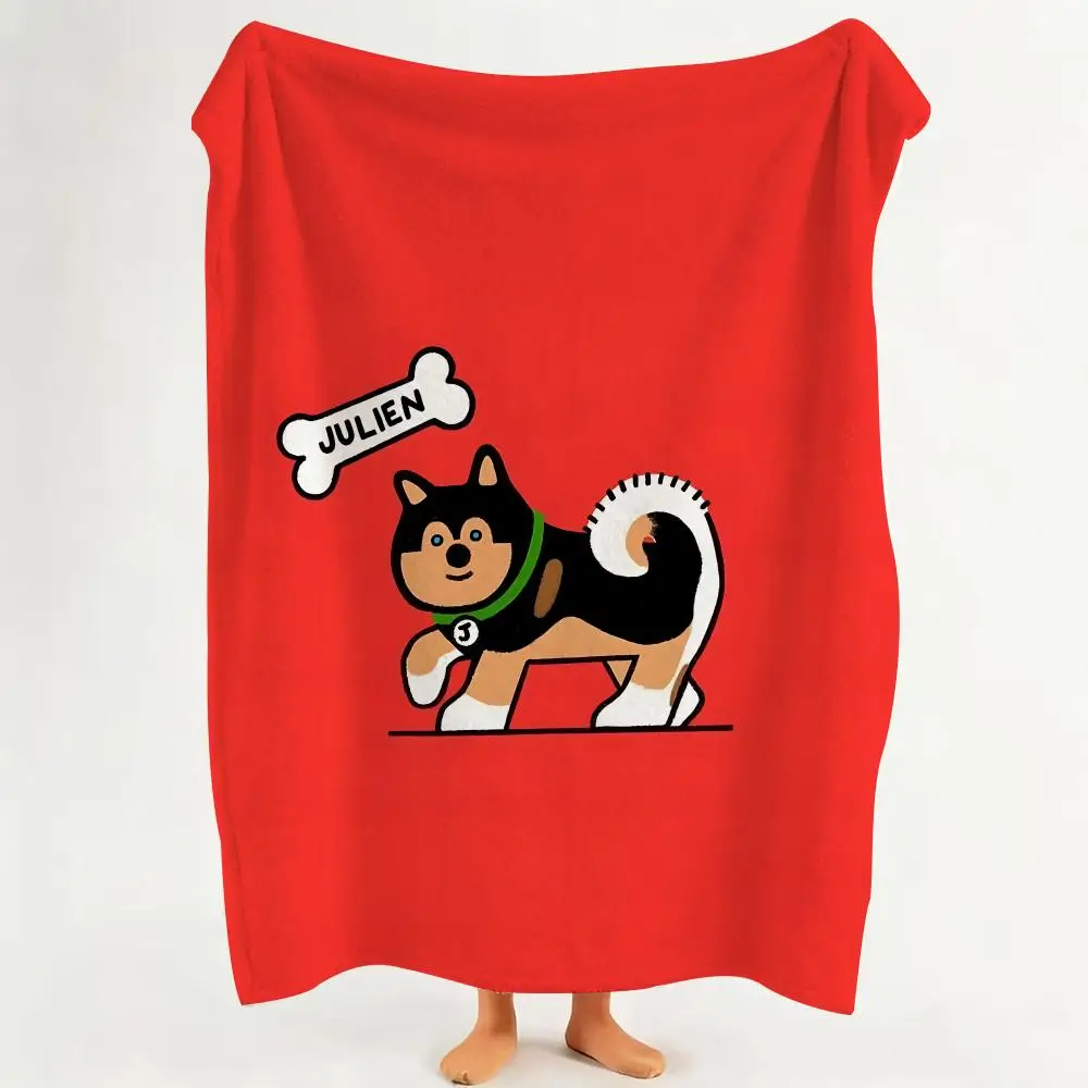 Illustrator K-Karen Yoojin Throw Flannel Throw Blanket Suitable for Sofa、Living Room、Bedroom