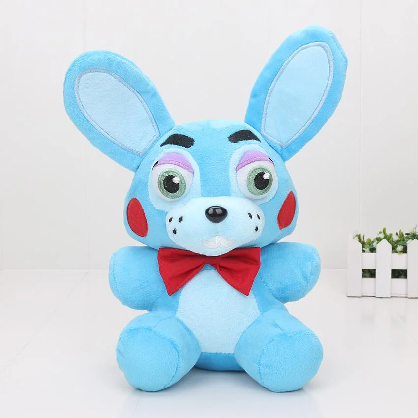 9.8” Toy Blue Rabbit Bonnie Plush Stuffed Animal Doll Game and Anime Fans Made Plushies for Boy Girl Plush Gifts