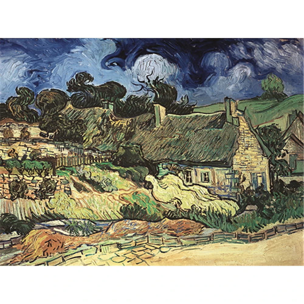 Landscape Van Gogh DIY Cross Stitch Embroidery 11CT Kits Craft Needlework Set Printed Canvas Cotton Thread Home     Sell