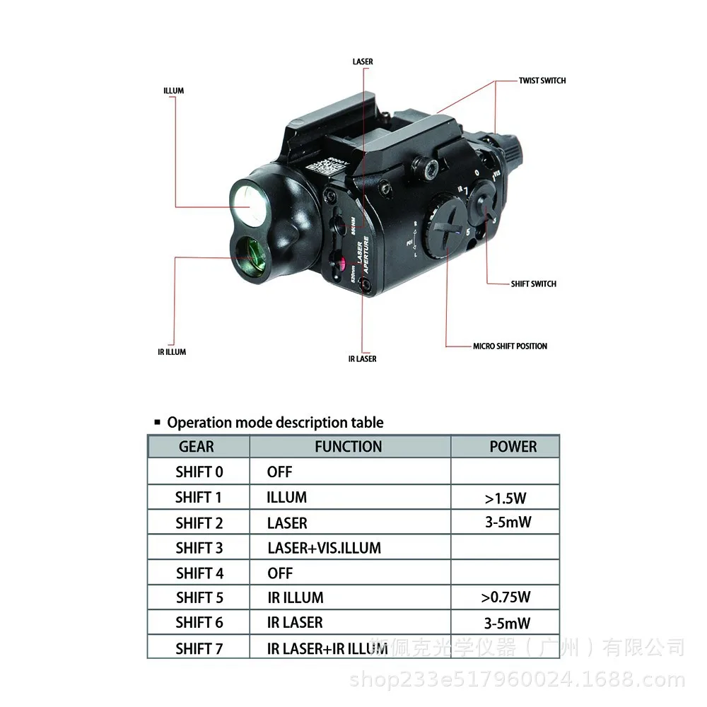 Specprecision Tactical Xvl2-irc Flashlight Atv Utv Ssv Parts Suitable For Off-road Vehicles Mudding Racing