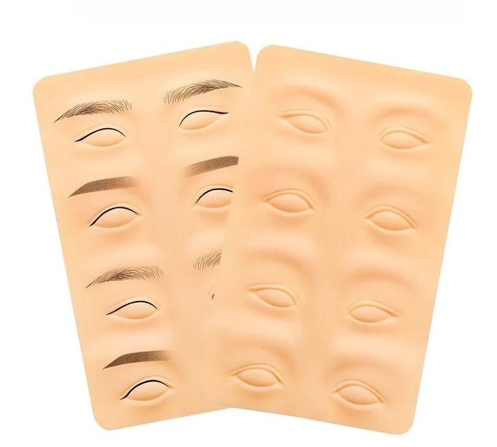 

Tattoo Practice Skin Microblading Supplies Eyebrow Eyeliners Practice Latex Skin Permanent Makeup Eyebrow Tattoo Training Tool