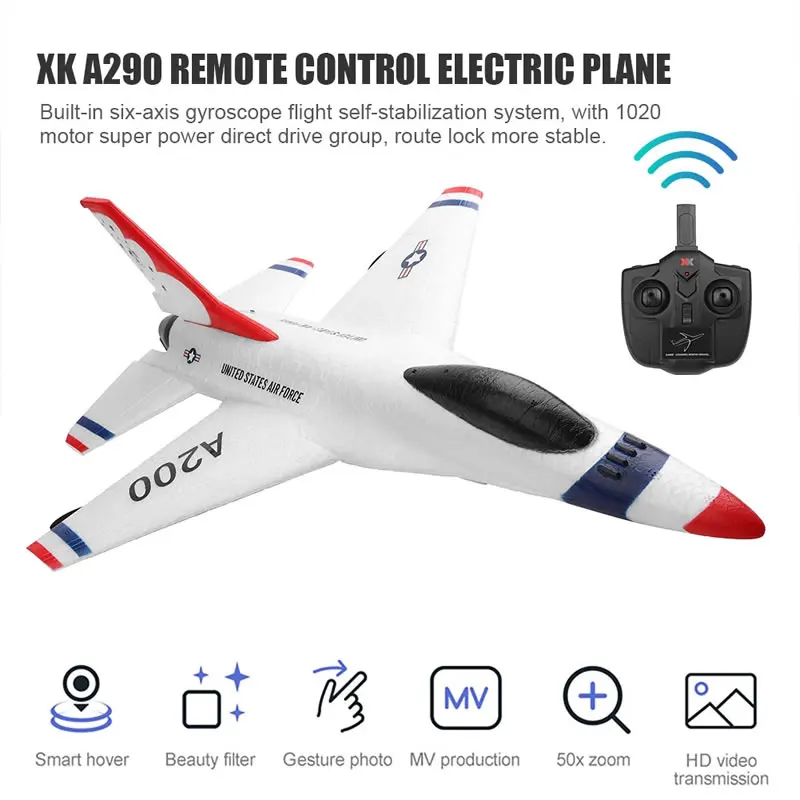 Wltoys WL XK A200 RC aereo F-16B Drone ala fissa EPP schiuma telecomando aereo aereo da combattimento bambini ragazzo giocattoli regalo per bambini