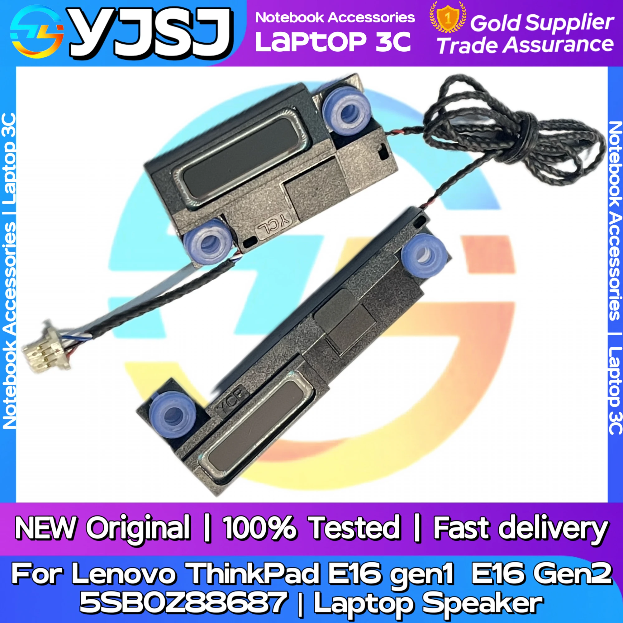 

New GENUINE Original Laptop Speaker For Lenovo ThinkPad E16 Gen1 gen1 built-in speaker 5SB0Z88687