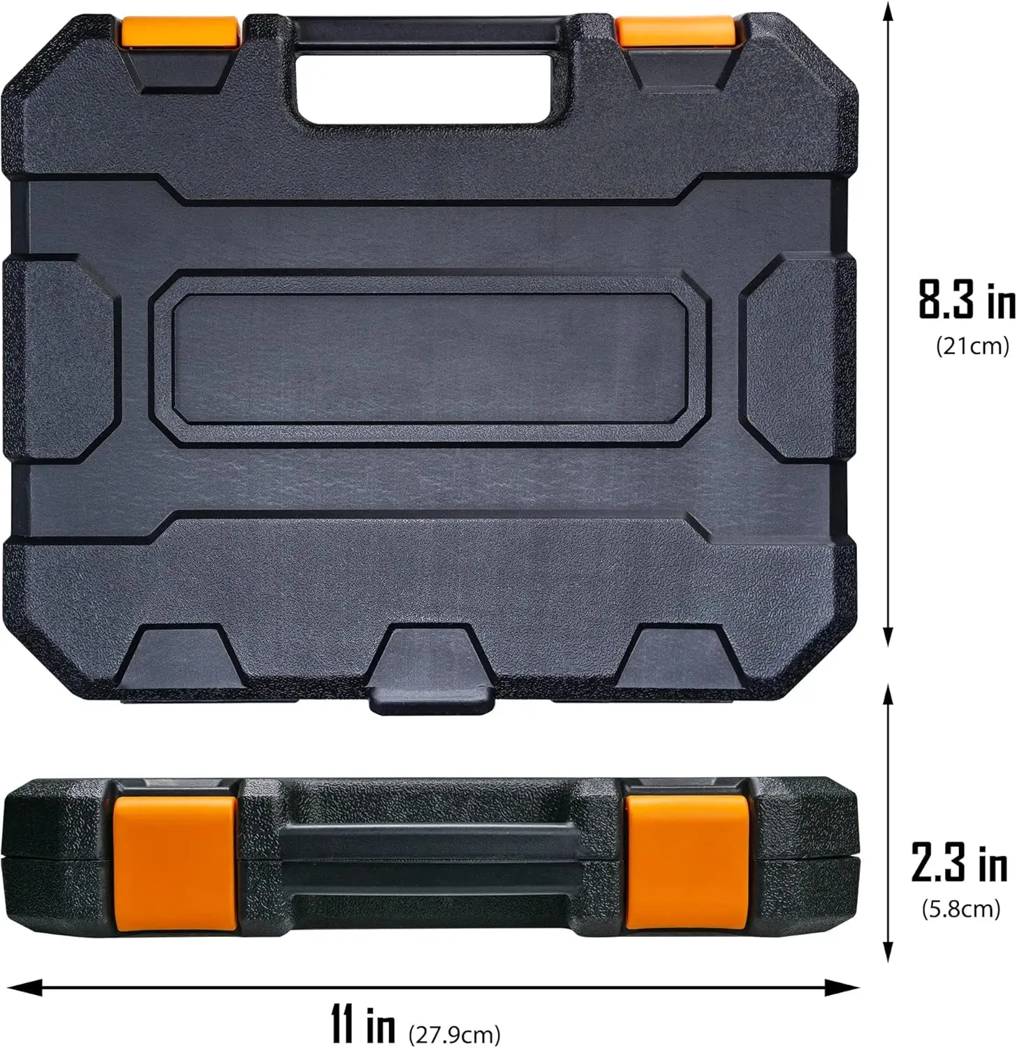 Boen 3/8 "Aandrijving 16-delige Metrische Doppenset 7 Tot 22Mm, 6 Punten Ontwerp, Cr-V Staal, Zware Opbergkoffer