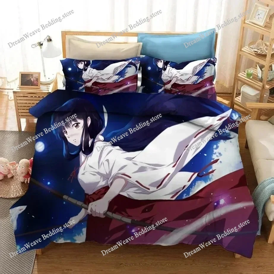 

Anime Inuyasha Duvet Cover Sesshoumaru 3D Printed Bedding Set Double Twin Full Queen King Adult Kids Bedclothes Quilt Cover