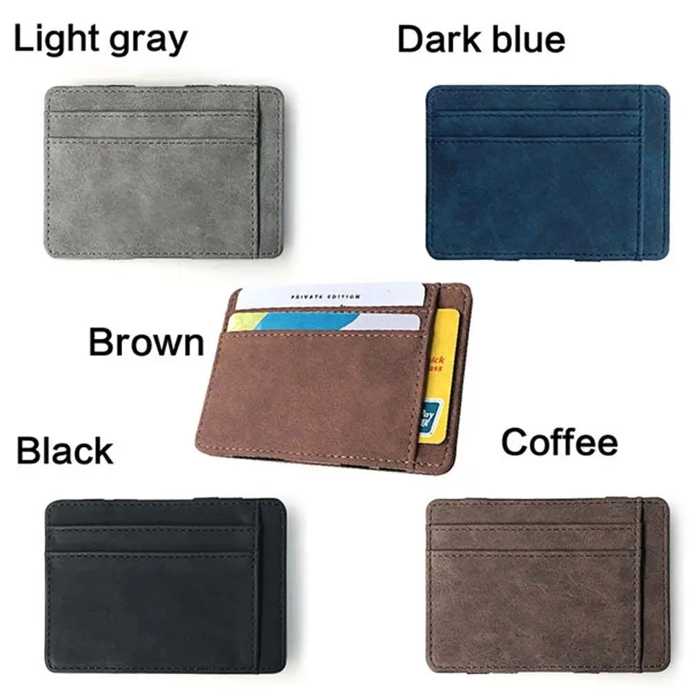 Mini Zipper Bag Coin Purse Coin Pocket Card Case Magic Money Clip Men Card Holder ID Card Holder Slim Wallet