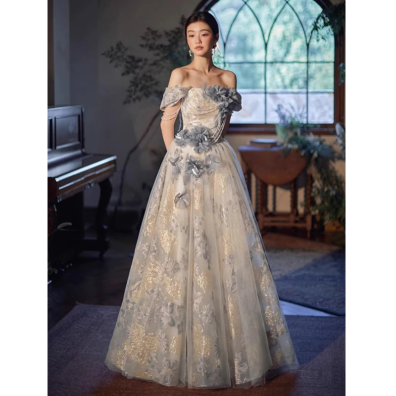 

Блестящие вечерние платья Элегантные короткие вечерние платья трапециевидной формы с открытыми плечами Платья для выпускного вечера Robe De Soiree по индивидуальному заказу