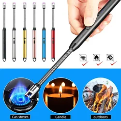 Portable Outdoor Kitchen Lighter USB Rechargeable Electronic Lighter Eco-friendly Safety Lock for Candles Gas Stoves Camping