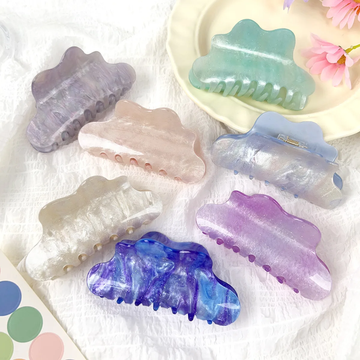 

Elegant hair pins Colorful hair claw clip Fancy hair claws Cloud hair claws Dazzle clip Kid accessories Accessories for children