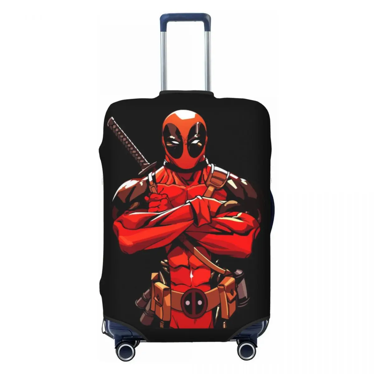 

Custom D-Deadpool Movie Luggage Cover Protector Fashion Travel Suitcase Protective Cover for 18-32 Inch