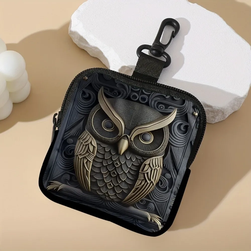 

Высококачественный портативный модный мини-кошелек из ПВХ с принтом кота, футбола, мыши, водонепроницаемый, портативный чехол для наушников, подарок для друзей