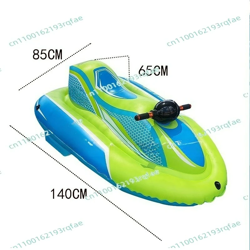 

Children's Electric Jet Ski with Children's Spray Gun for Inflatable Swimming Pool Floating Water Toys
