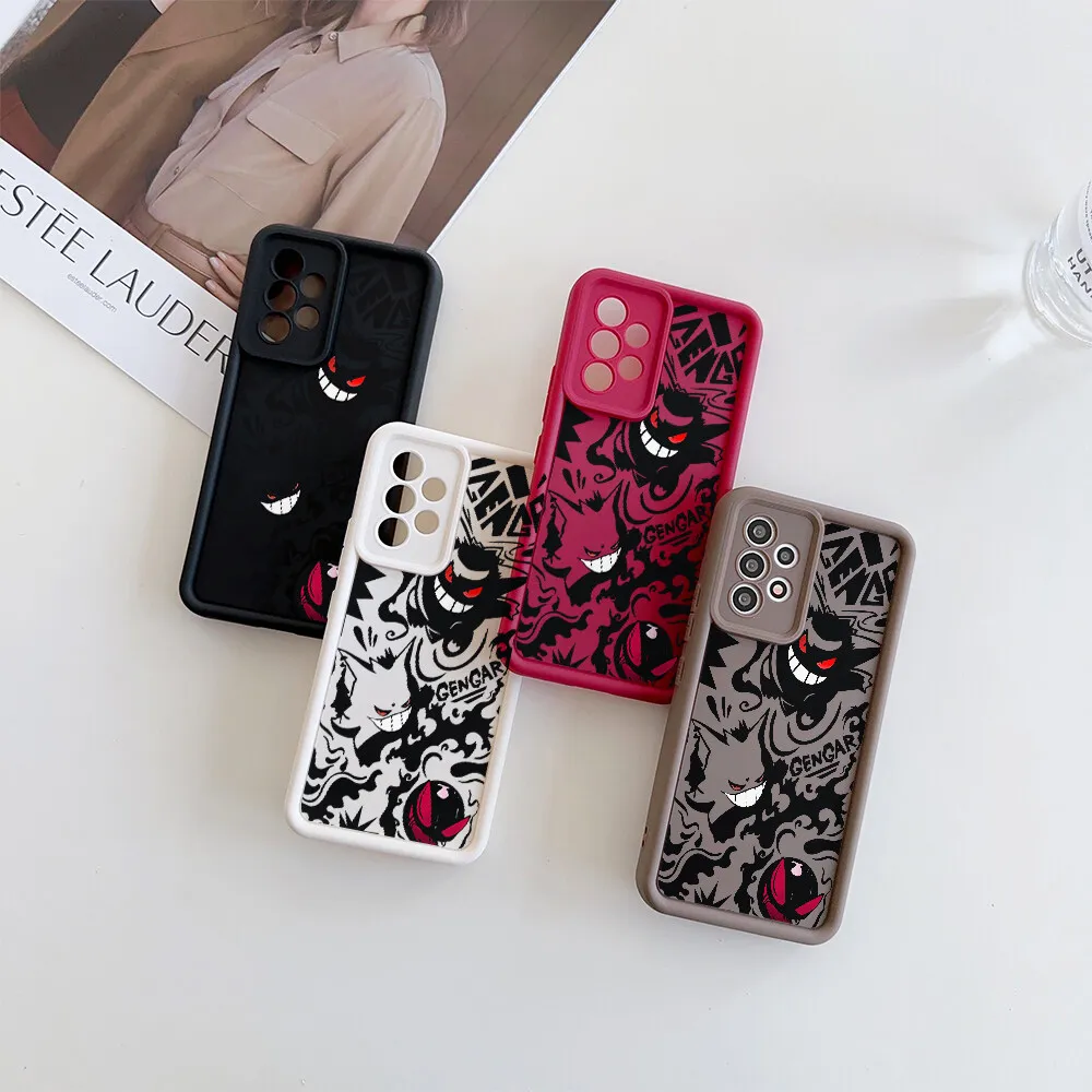 Luxury Pokemon Gengar Phone Case for Samsung Galaxy A56 A17 A15 A16 A55 A54 A26 A36 A34 A35 A14 A07 A06 A25 A24 A52 A33 5G A32 - náhled 3