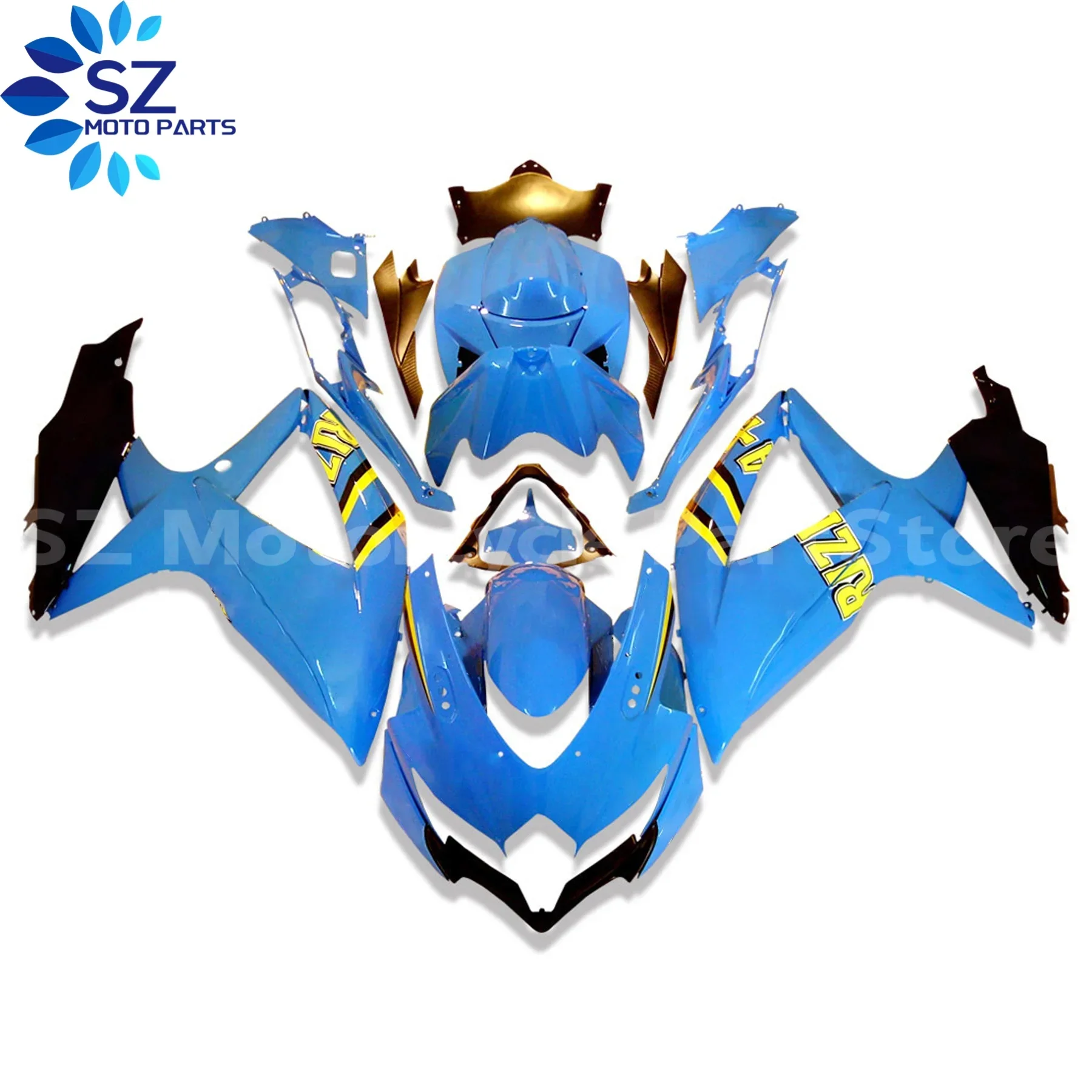 Injection Mold New ABS Fairings Kit Fit for Suzuki GSX-R 600 750 K8 2008 2009 2010 08 09 10 Bodywork Set view 4