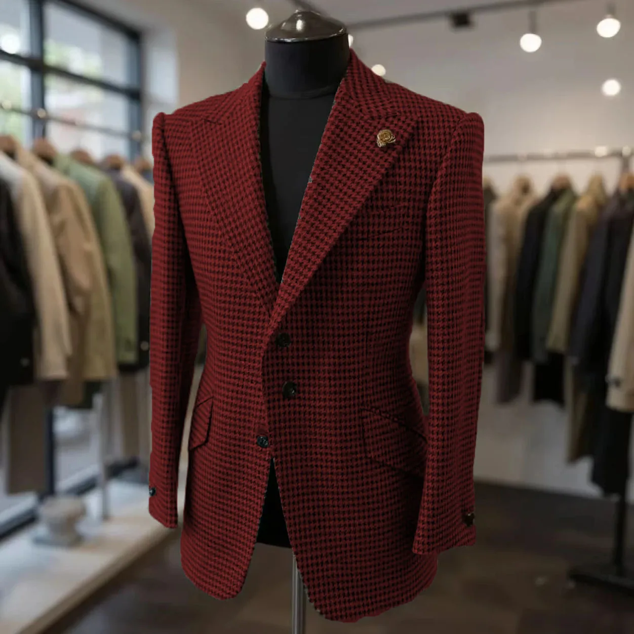 بدلات رجالية بليزر للخريف والشتاء كاجوال أخضر بقصة ضيقة بدلة العريس لحفلات الزفاف معاطف رياضية