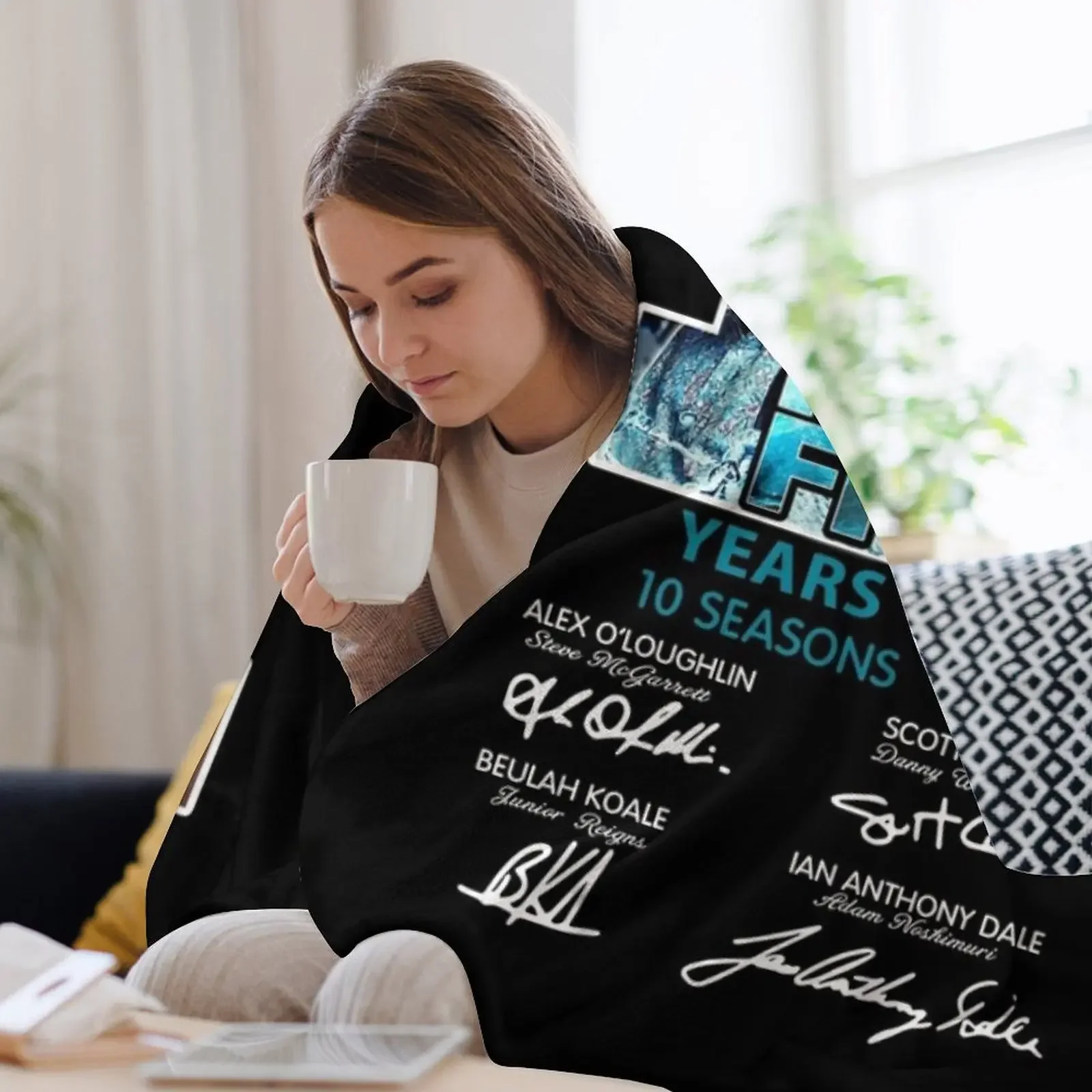 هاواي خمسة O 10 سنوات 2010 2020 التوقيعات قصيرة رمي بطانية لحاف فروي أفخم الثقيلة للنوم البطانيات