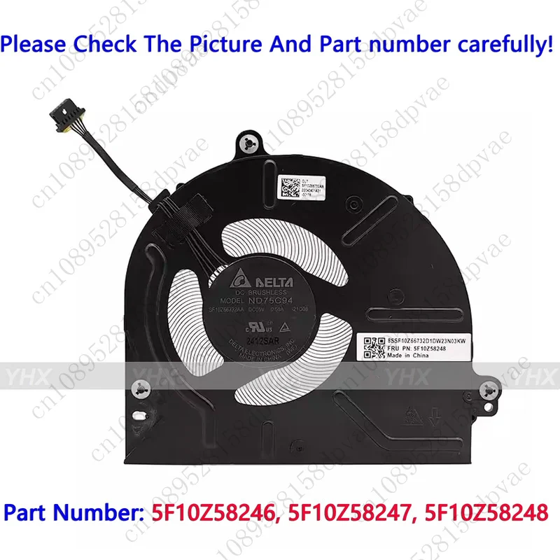 

GYX New For LENOVO ThinkPad L14 Gen3 L15 Gen3 C14 Chromebook Gen1 CPU FAN