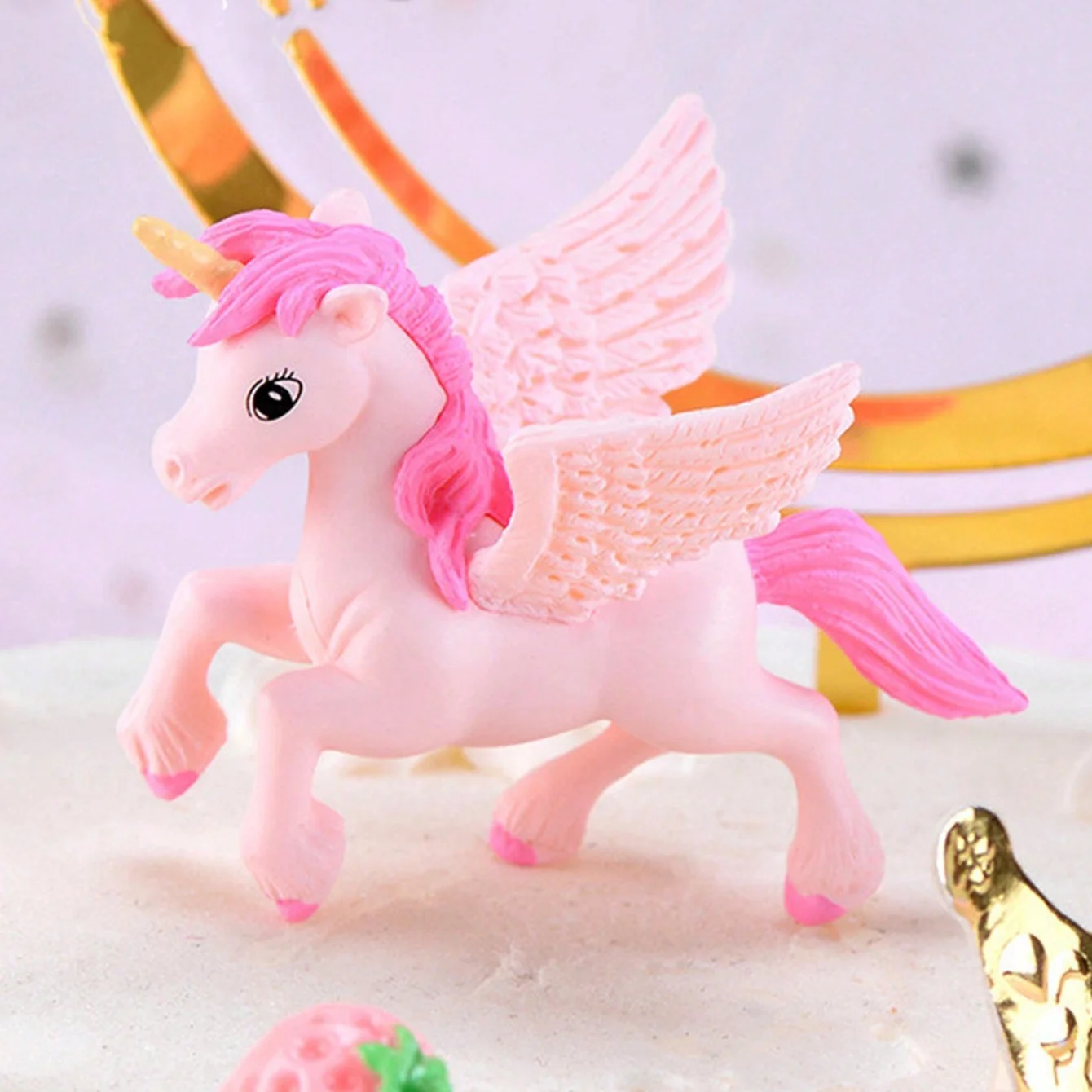 13pcs/set Rainbow Pegasus Unicorn Theme Cake Topper for Birthday Baby Shower Wedding Party Cake Decoration - view 4
