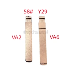 keychannel 10pcs KD Bland 58# KD VVDI Blade Y29 Car Key Blank VA2 VA6 Key Head for Renault Peugeot Citroen for KEYDIY Xhorse