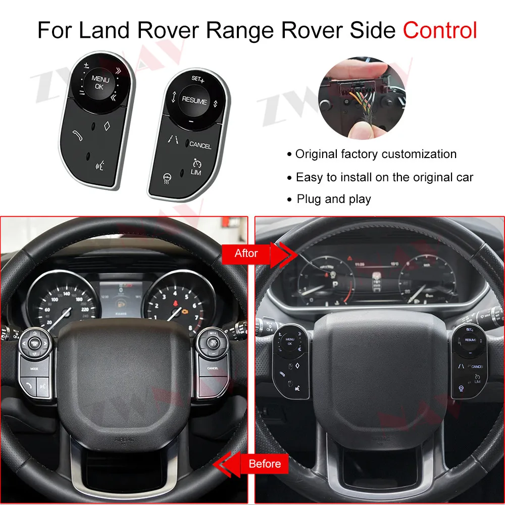 For Range Rover Vogue L405 Sport L494 for Land Rover Discovery5 Original Automotive electronic Car Steering Wheel Touch Buttons