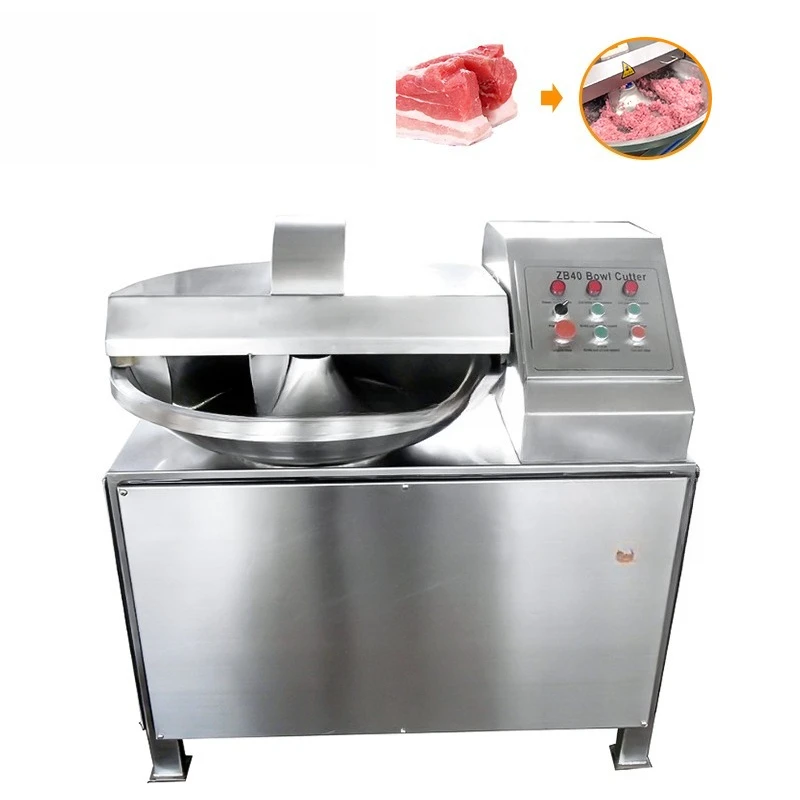 Commercial stainless steel 20L/40L/80L meat cutter/vegetable meat vacuum chopper mixer