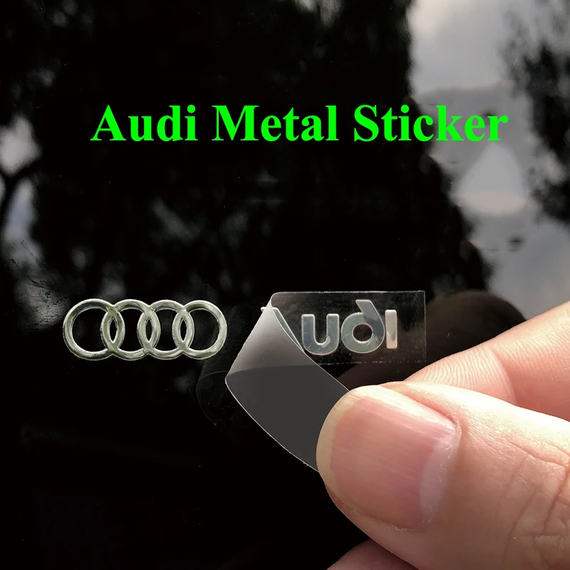 Metal Emblem Auto Decor Decals Car Window Wiper Stickers For Audi S Line A1 A2 A3 A4 A5 A6 A7 A8 S3 S4 S5 S6 S7 Q2 Q3 Q4 Q5 Q7