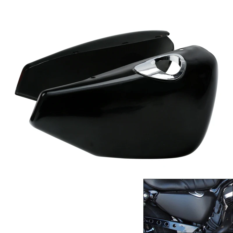 Motorcycle Side Battery Cover Side Faring Cover For Harley Sportster 883 1200 XL883 04-13