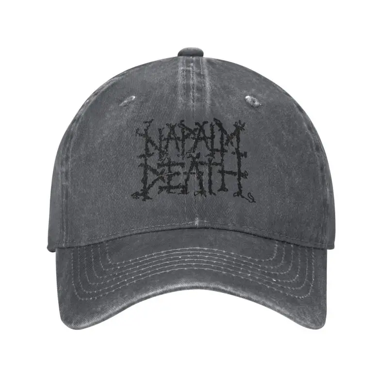 Custom Classic Cotton Black Heavy Metal Band Napalm Death Grindcore Baseball Cap for Women Men Adjustable Dad Hat Performance