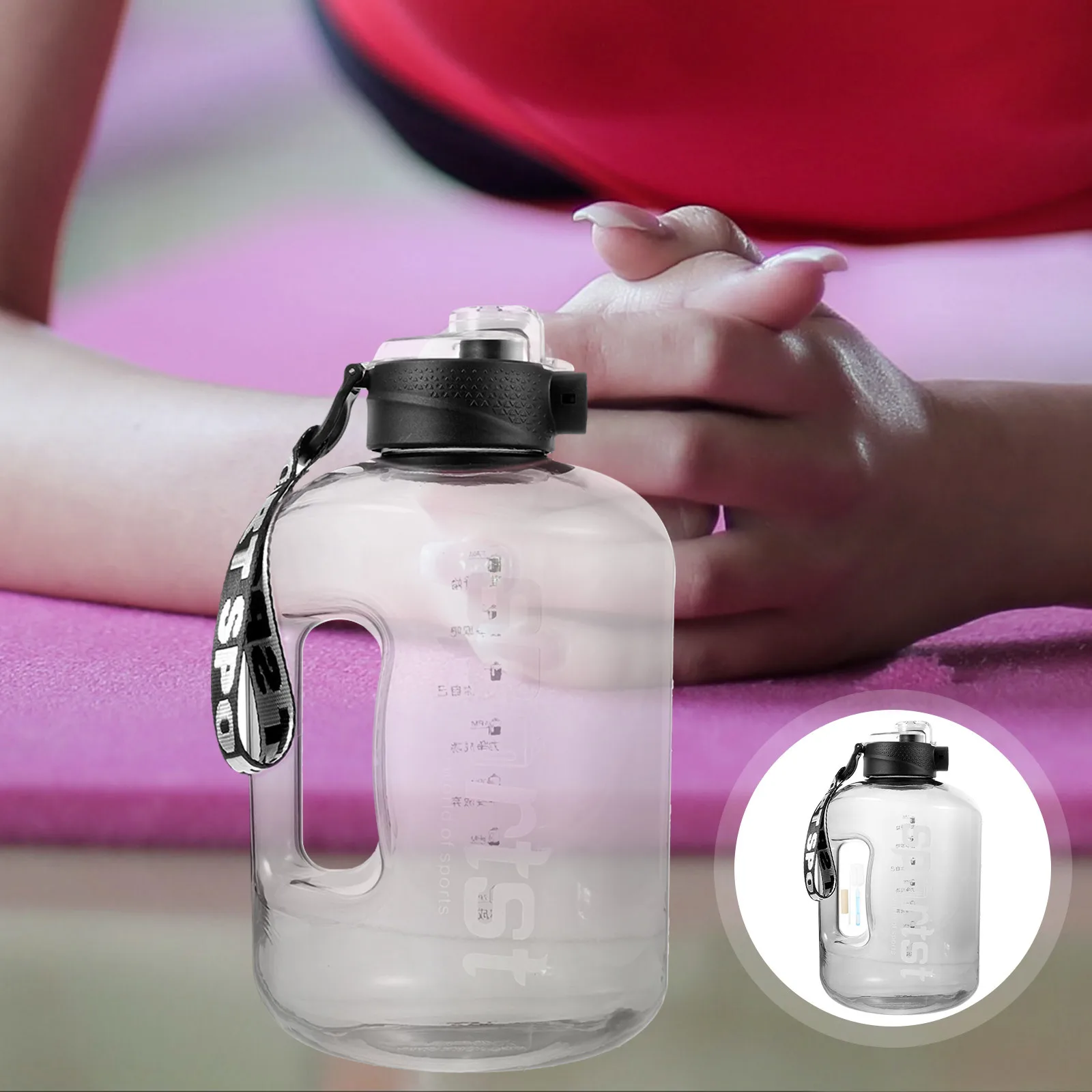 

Portable Kettle Men and Women Sport Water Bottle Gym PC Insulated Bottles for Exercising
