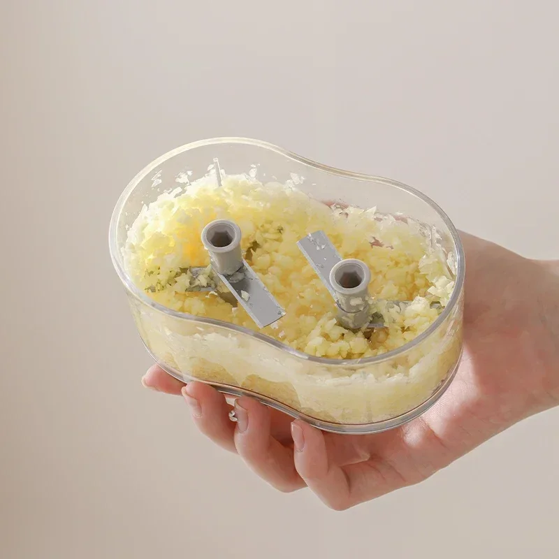 

Creative Fashion Manual Garlic Cutter Hand-Pushed Household Small Meat Grinder, Ginger And Garlic Crusher Kitchen Mud Cutter