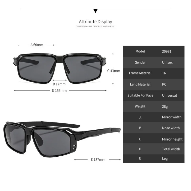MOMOJA Fashion New Sports Frame Glasses Men's TR90 Sunglasses Anti-blue Light Glasses Can Be Customized Prescription 20981