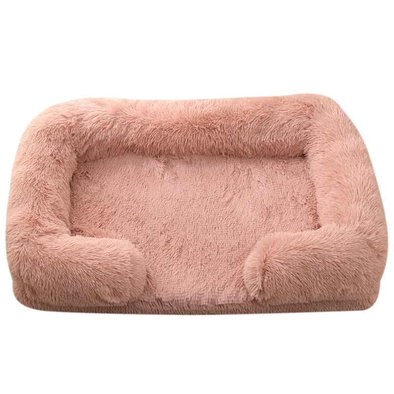 Dog Bed Dog Plush Pet Bed Winter Thickened Pad Dog Sleeping Bed Sofa Removable Pad Dog Small Large Dog square kennel image 3