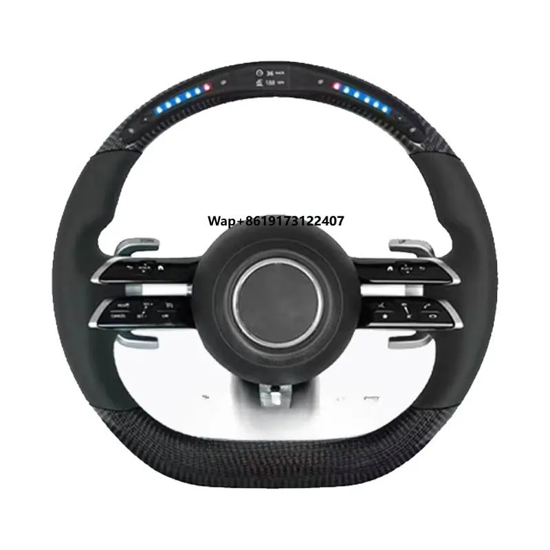 

HXHY Customized Car Carbon Fiber for a B C E GLS GLA S C63 W205 W204 W213 2012-2021 Steering Wheel