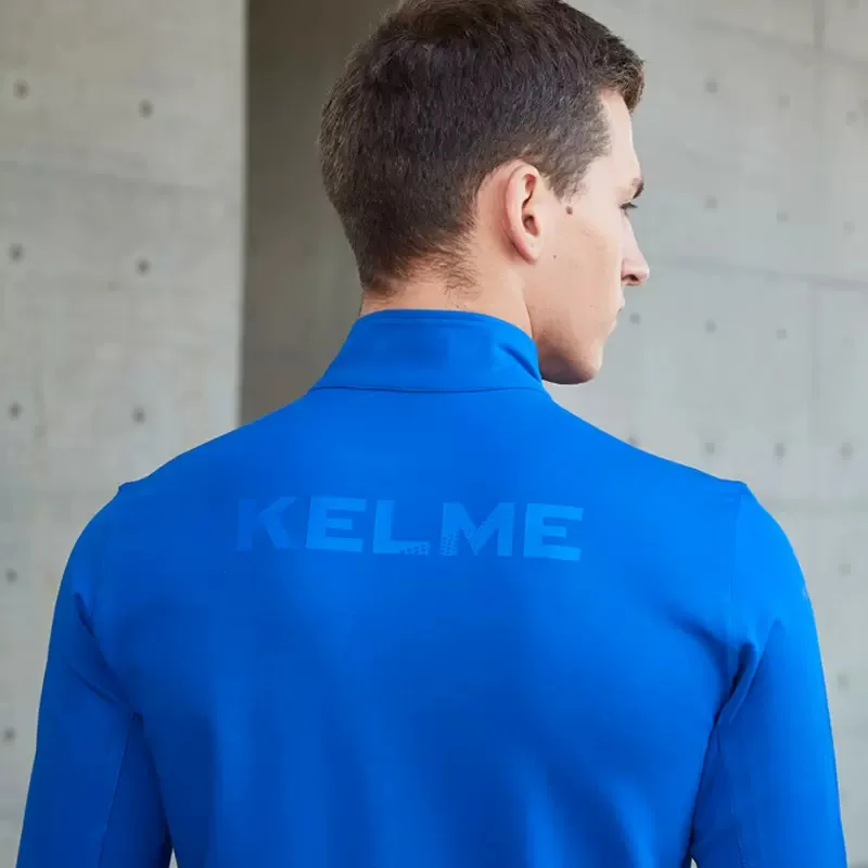 KELME Men\'s Football Uniform Training Jacket Jogging Clothes Knitted Windproof Coat Football Training Suit Custom Sportswear