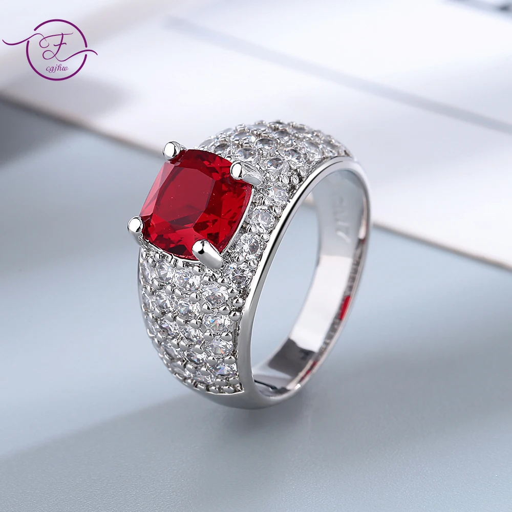 Saphir lila Edelstein Ring 925 Sterling Silber Ringe einfachen Stil Silber Hands chmuck für Frauen