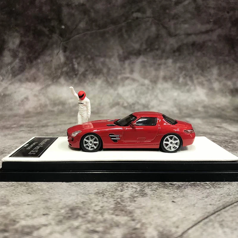 Time Micro 1:64 Model Car SLS Alloy Die-Cast Vehicle Collection- Metal Red