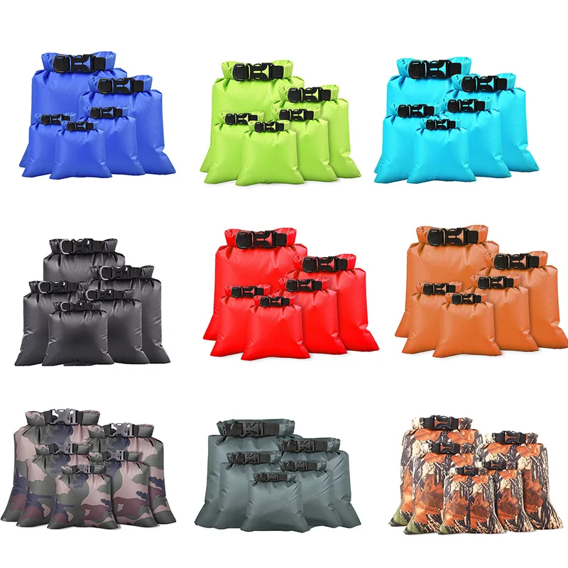 

5Pcs Set Dry Bag Ultralight Dry Sack Outdoor Bags Keep Gear Dry for Hiking Backpacking Kayaking Camping Swimming Boating