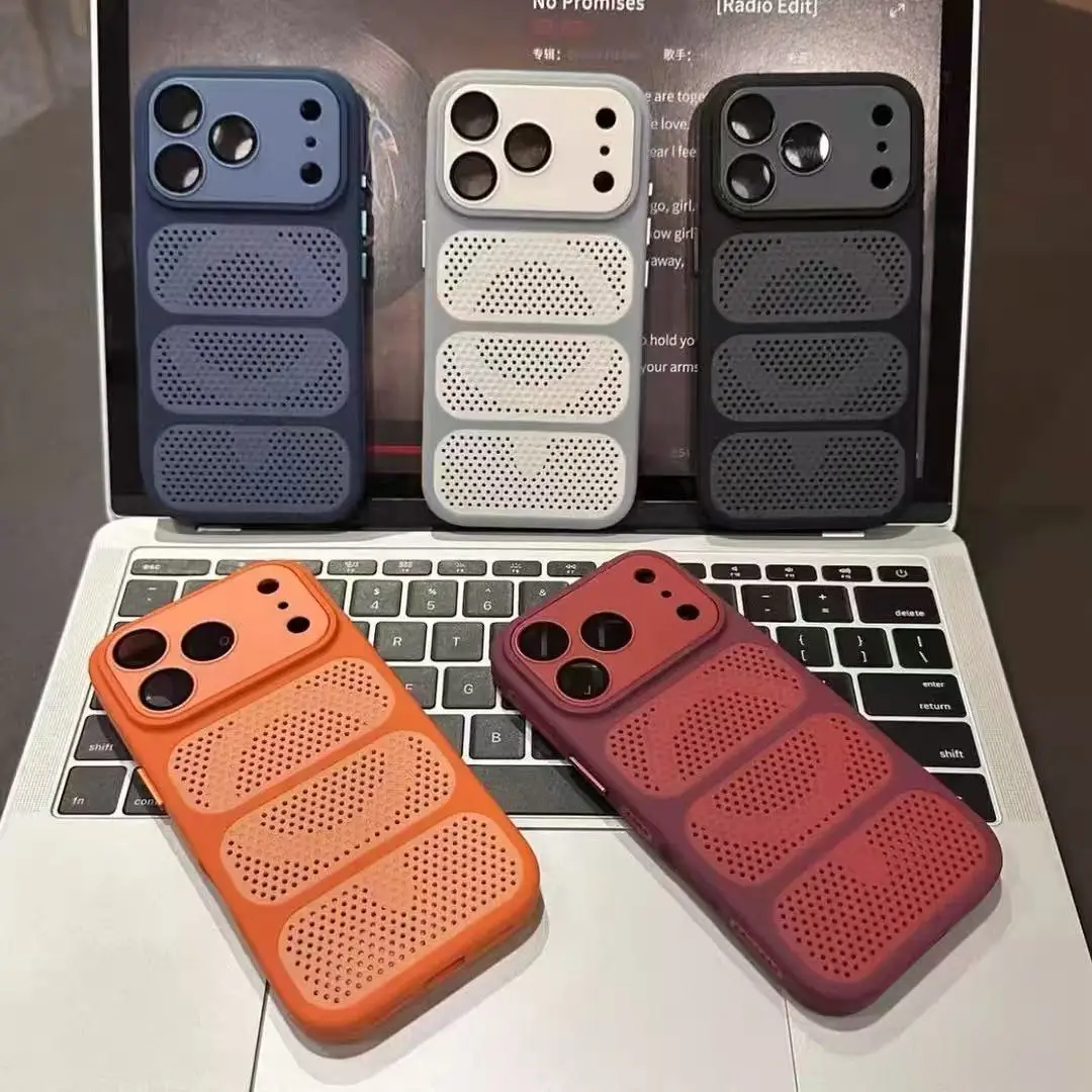 Luxury Heat Dissipation Magnetic For Magsafe Case For iPhone 12 13 14 15 16 17 Pro Max Plus Lens Glass Film Hard ShockproofCover view 2