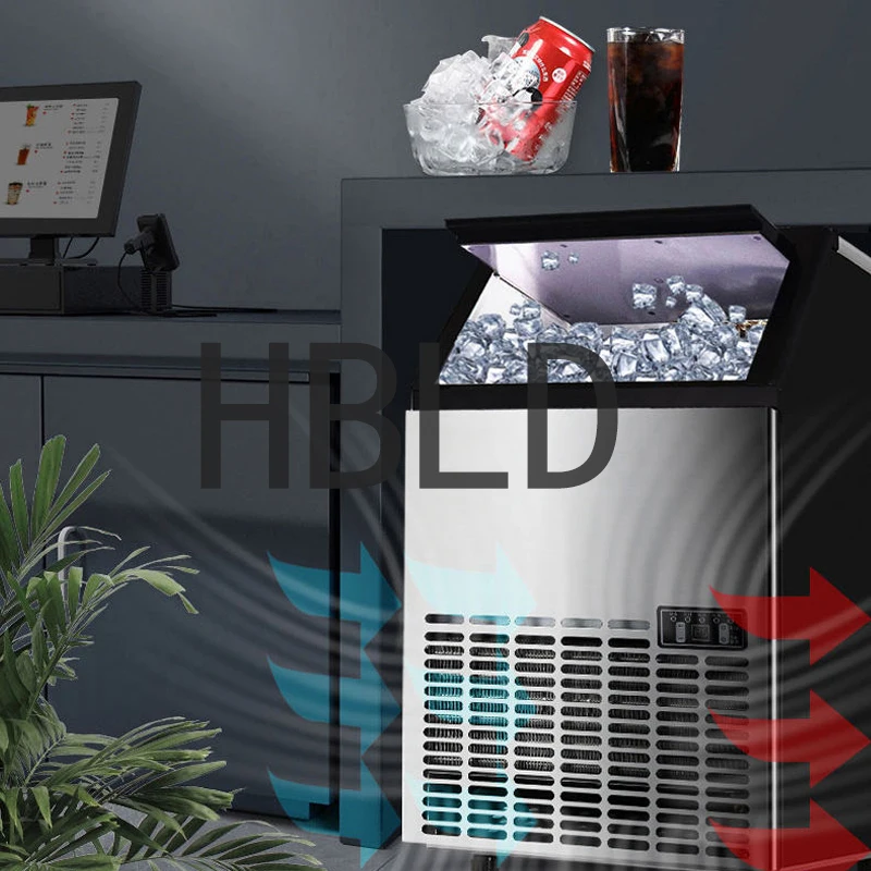 Multifunctional Electric Automatic Ice Maker for Commercial Or Household Use - Compact Ice Maker Machine with Transparent Reserv