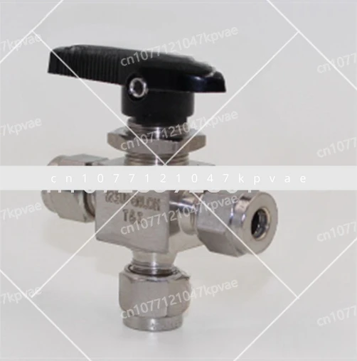 Three-way ball valve, ferrule joint, ferrule valve, reversing