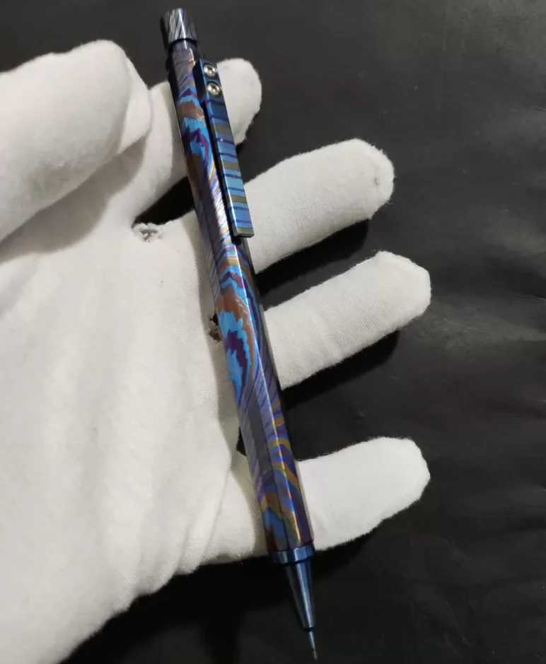 Used EDC Zircuti 0.5 all metal internal structure automatic pencil titanium alloy tip fitget decompression toy